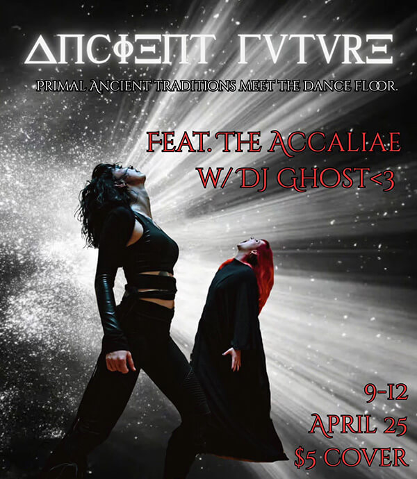 Two women looking up in to the light