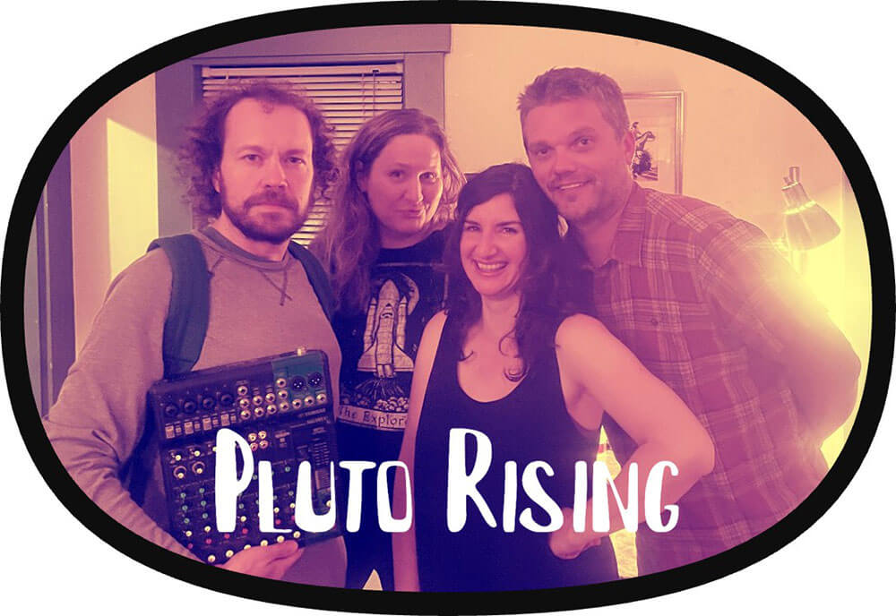 four band members of Pluto Rising